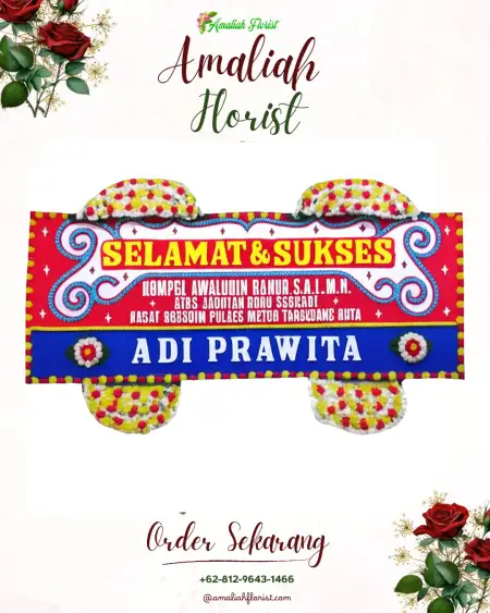 Papan Bunga Ucapan Selamat Pik 1